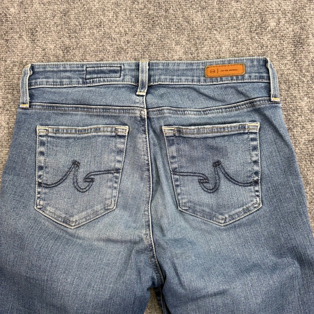 AG Adroano Goldschmeid Jeans 27 (29x29) Mari High Rise Slim Straight LOT OF 2 - Picture 12 of 16